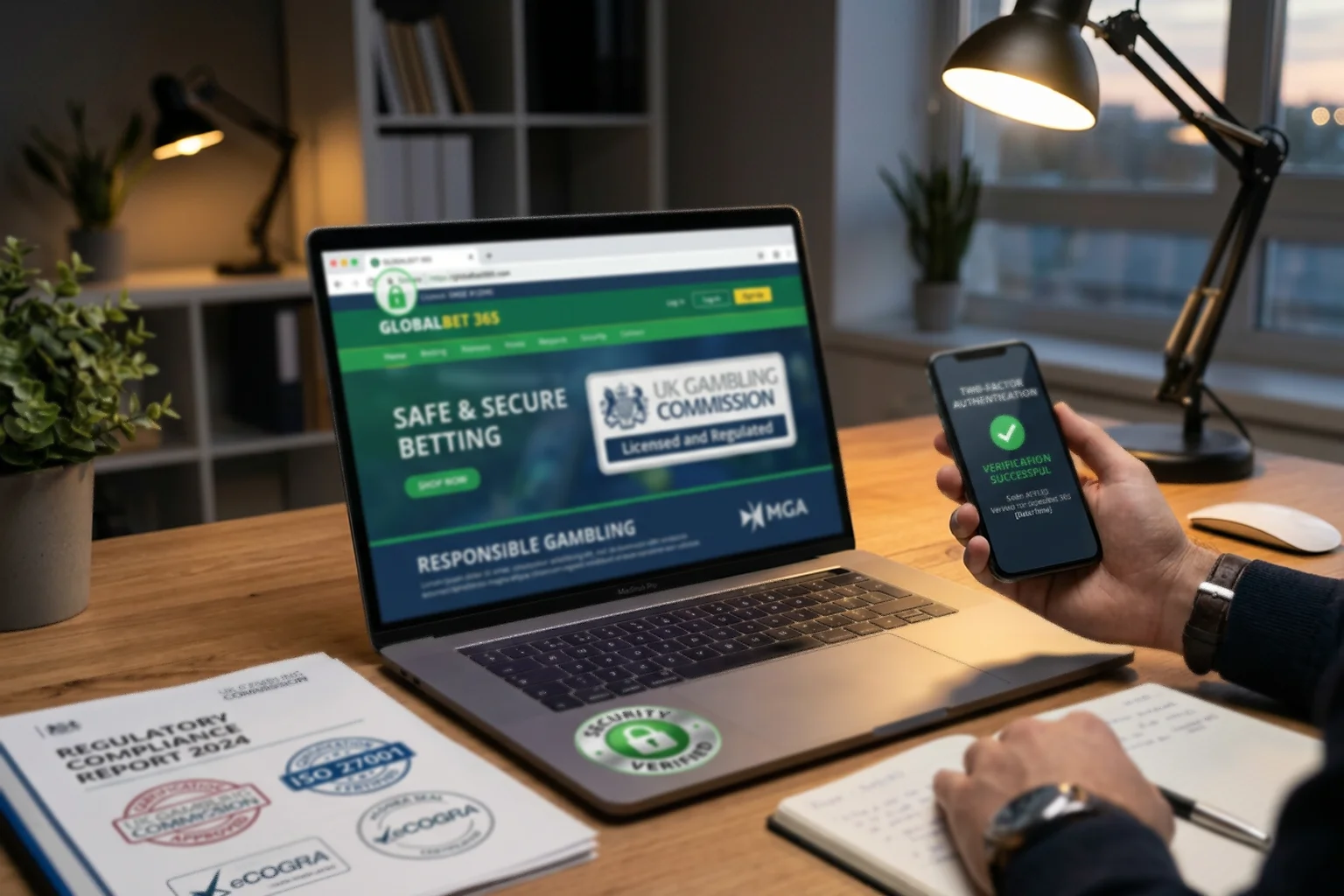 Sichere Wettanbieter-Plattform mit Lizenzierung und Verschlüsselung
